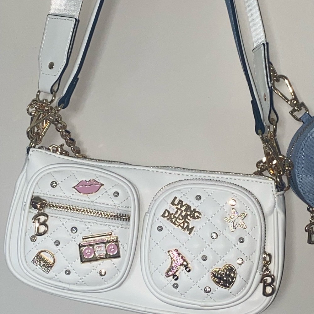 Aldo White Quilted Crossbody Bag - Picture 6 of 7